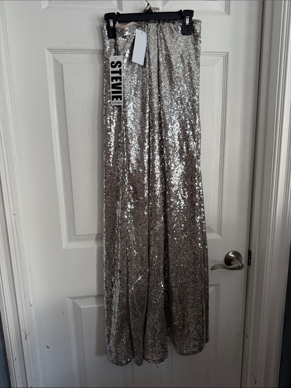 Steve  Silver Sequin Maxi Skirt